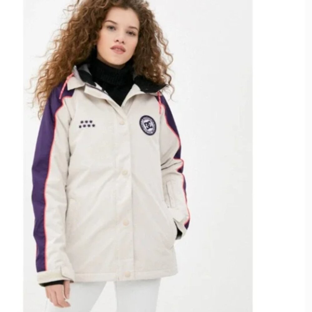 NWT Women's DC Shoes Full Zip Snowboard/Ski Jacket, Size L - Grey Morn